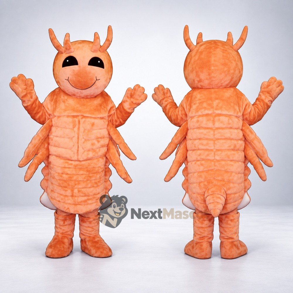 Lobster Mascot Costume - Orange for Ocean Festivals Lobster Mascot Costume - Orange for Ocean Festivals