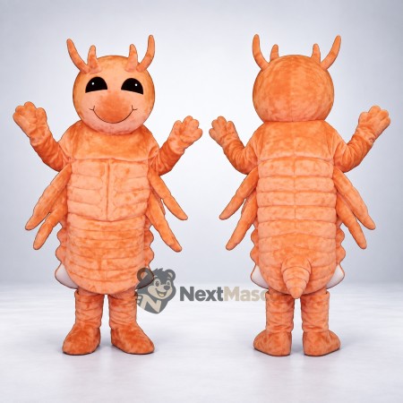 Lobster Mascot Costume - Orange for Ocean Festivals Lobster Mascot Costume - Orange for Ocean Festivals
