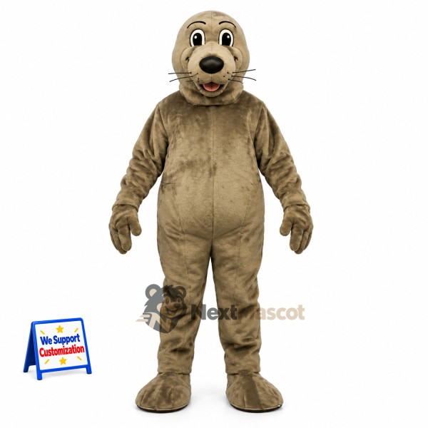 Seal Mascot Costume - Brown for Ocean Events