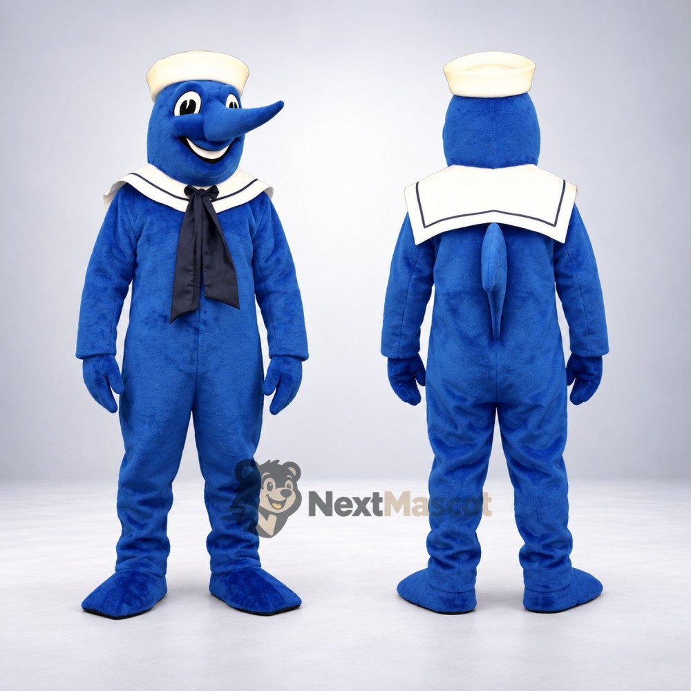 Dolphin Mascot Costume - Sailor Style Dolphin Mascot Costume - Sailor Style