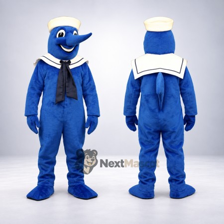 Dolphin Mascot Costume - Sailor Style Dolphin Mascot Costume - Sailor Style