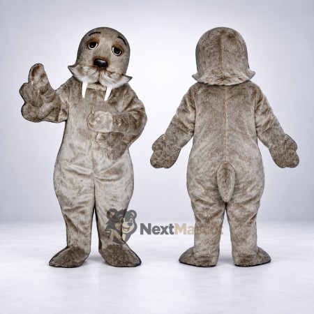 Walrus Mascot Costume - Gray for Ocean Events