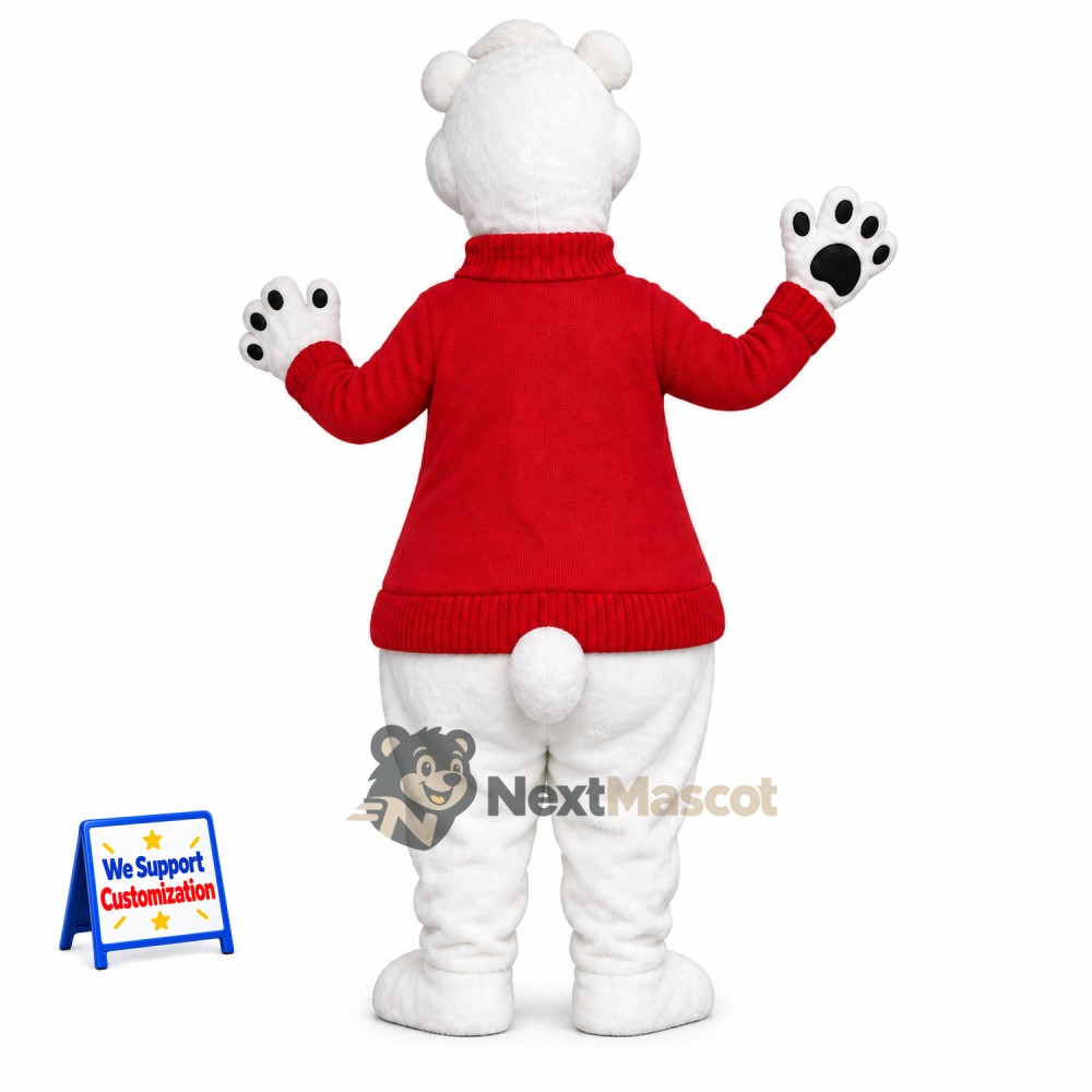Bear Mascot Costume - Red Shirt Bear Mascot Costume - Red Shirt