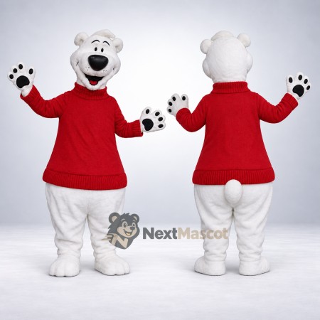 Bear Mascot Costume - Red Shirt Bear Mascot Costume - Red Shirt