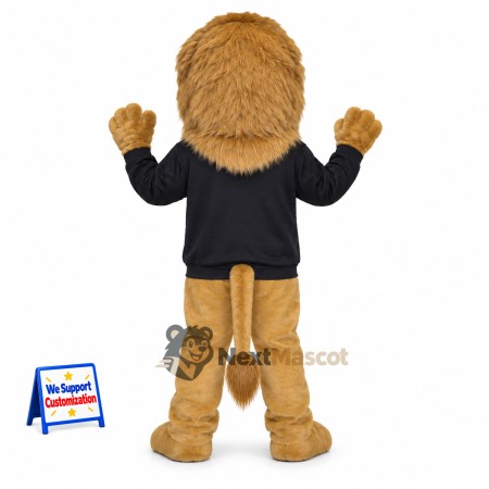 Lion Mascot Costume - Black Shirt Lion Mascot Costume - Black Shirt