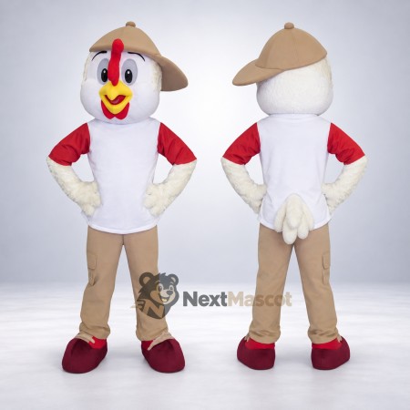 Rooster Mascot Costume - White Shirt Rooster Mascot Costume - White Shirt