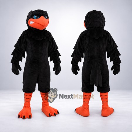 Bird Mascot Costume - Black for Promotions Bird Mascot Costume - Black for Promotions