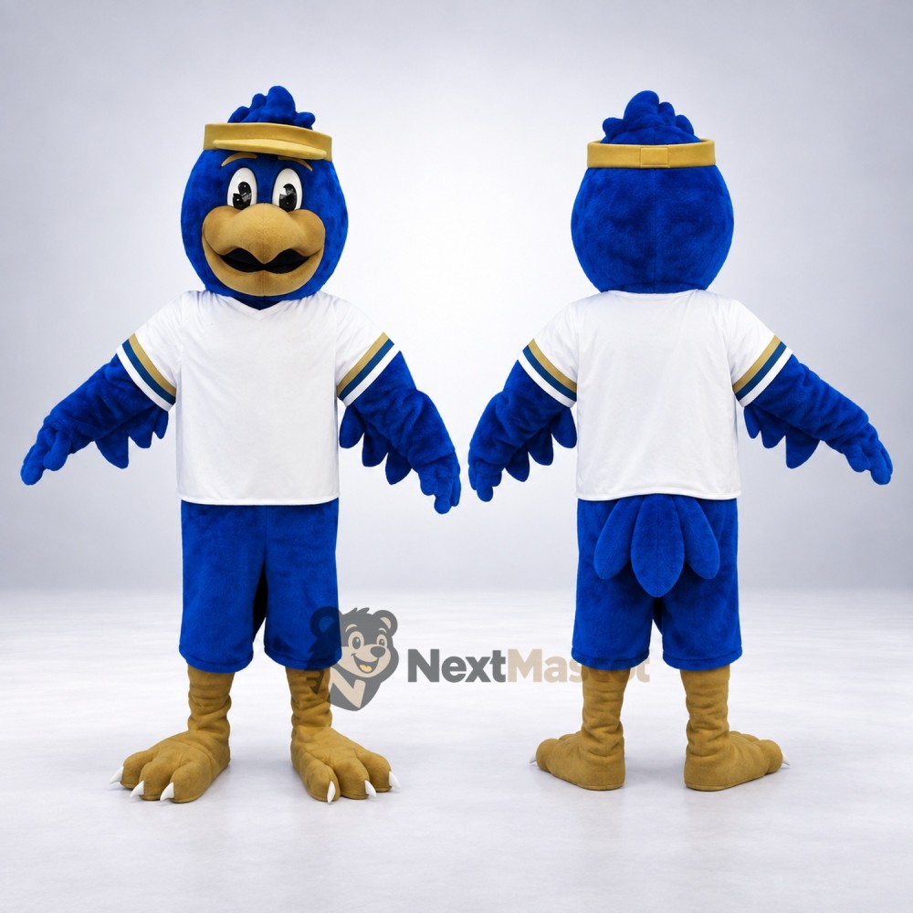 Bird Mascot Costume - Blue for Grand Openings Bird Mascot Costume - Blue for Grand Openings