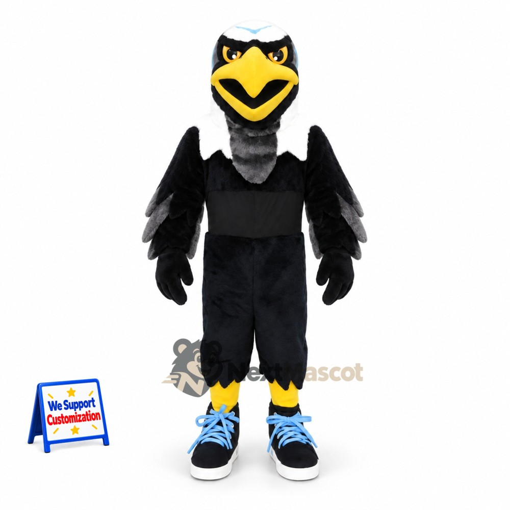 Eagle Mascot Costume - Black for School Events Eagle Mascot Costume - Black for School Events