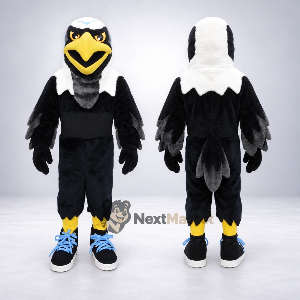 Eagle Mascot Costume - Black for School Events Eagle Mascot Costume - Black for School Events
