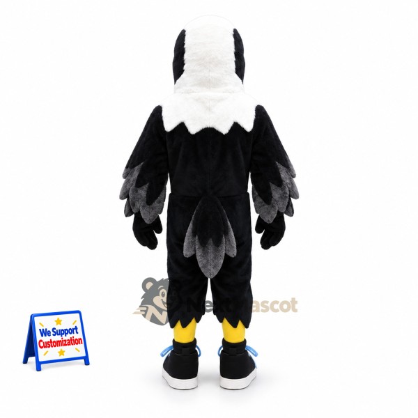 Eagle Mascot Costume - Black for School Events