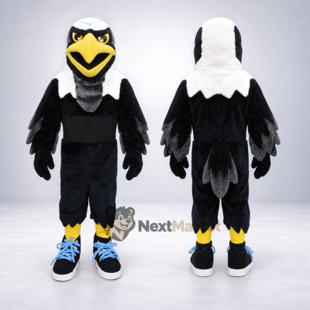 Eagle Mascot Costume - Black for School Events Eagle Mascot Costume - Black for School Events