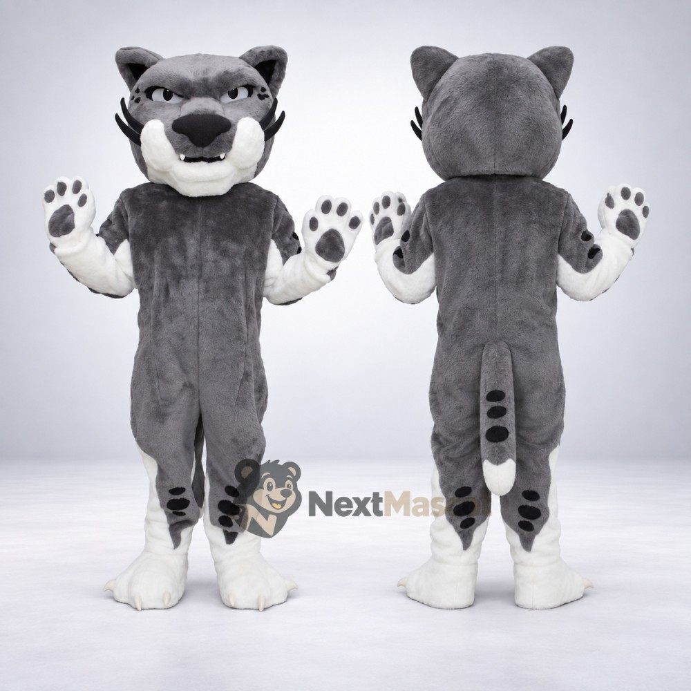 Wolf Mascot Costume - Gray for Community Parades Wolf Mascot Costume - Gray for Community Parades