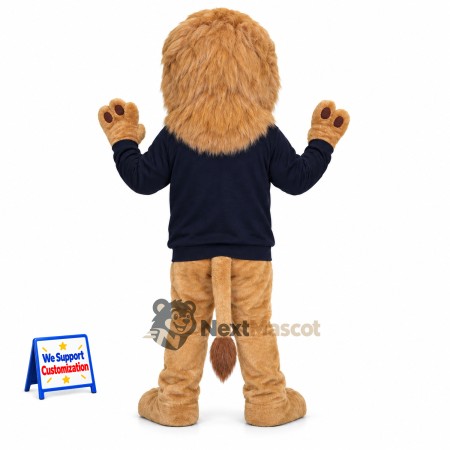 Lion Mascot Costume - Navy Shirt for Parades Lion Mascot Costume - Navy Shirt for Parades