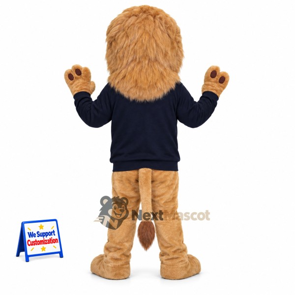 Lion Mascot Costume - Navy Shirt for Parades Lion Mascot Costume - Navy Shirt for Parades