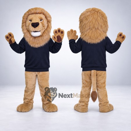 Lion Mascot Costume - Navy Shirt for Parades Lion Mascot Costume - Navy Shirt for Parades