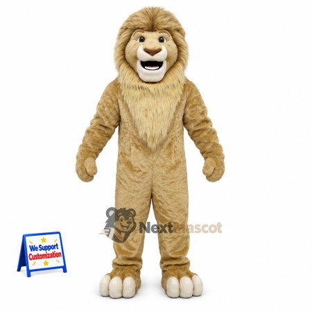 Lion Mascot Costume - Tan for Sports Days Lion Mascot Costume - Tan for Sports Days