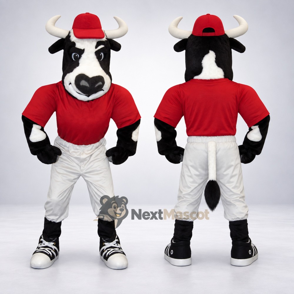 Bull Mascot Costume - Baseball Uniform for Parades Bull Mascot Costume - Baseball Uniform for Parades
