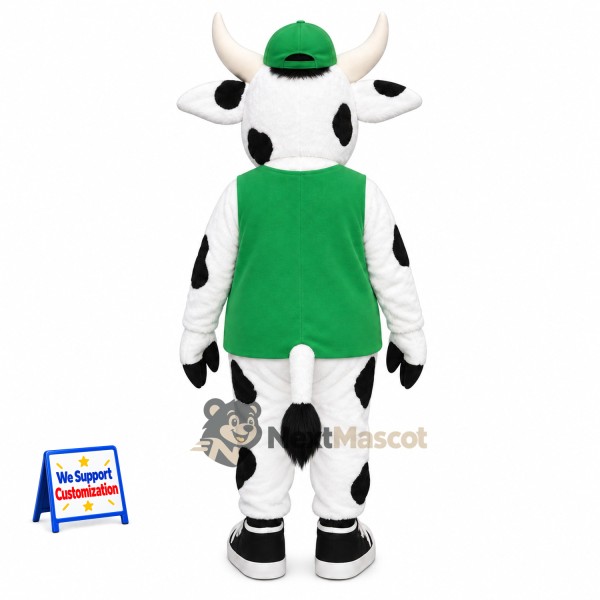 Cow Mascot Costume - Green Shirt Cow Mascot Costume - Green Shirt