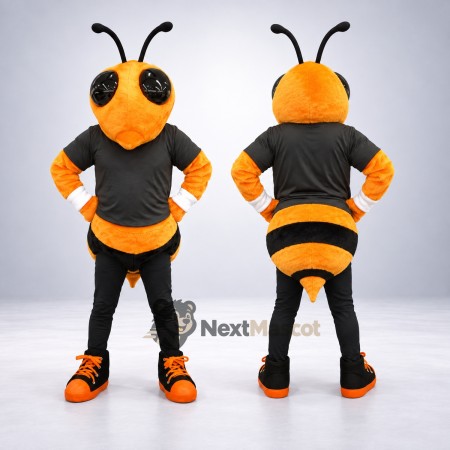 Wasp Mascot Costume - Orange, Black Shirt Wasp Mascot Costume - Orange, Black Shirt