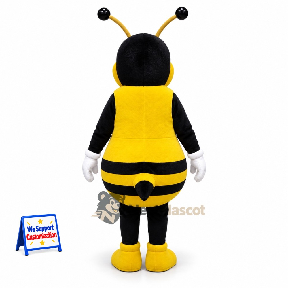 Bee Mascot Costume - Yellow, White Gloves for Nature Events Bee Mascot Costume - Yellow, White Gloves for Nature Events
