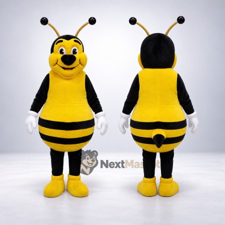 Bee Mascot Costume - Yellow, White Gloves for Nature Events Bee Mascot Costume - Yellow, White Gloves for Nature Events