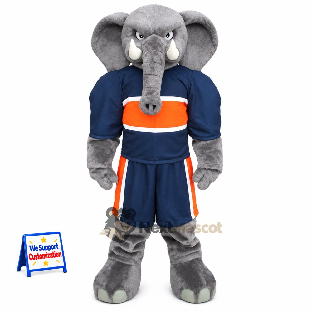 Elephant Mascot Costume - Sports Uniform Elephant Mascot Costume - Sports Uniform