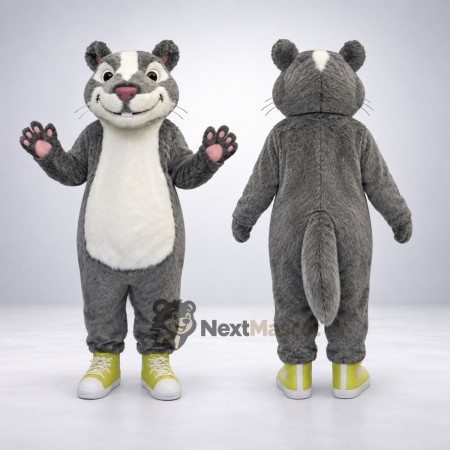 Hamster Mascot Costume - Gray for Community Events Hamster Mascot Costume - Gray for Community Events