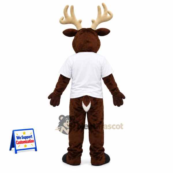 Deer Mascot Costume - White Shirt