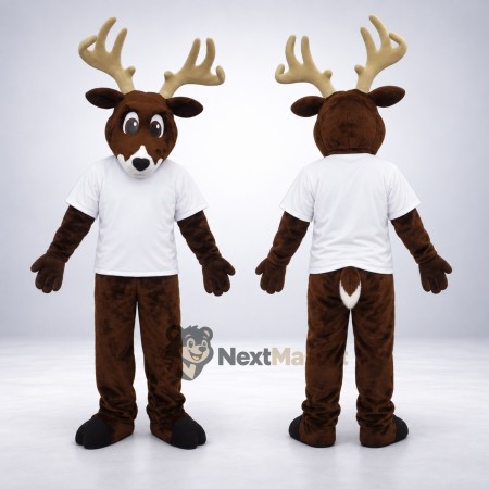 Deer Mascot Costume - White Shirt Deer Mascot Costume - White Shirt