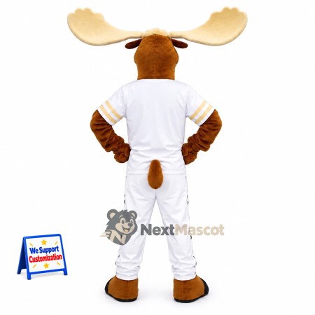 Moose Mascot Costume - White Uniform for Parades Moose Mascot Costume - White Uniform for Parades