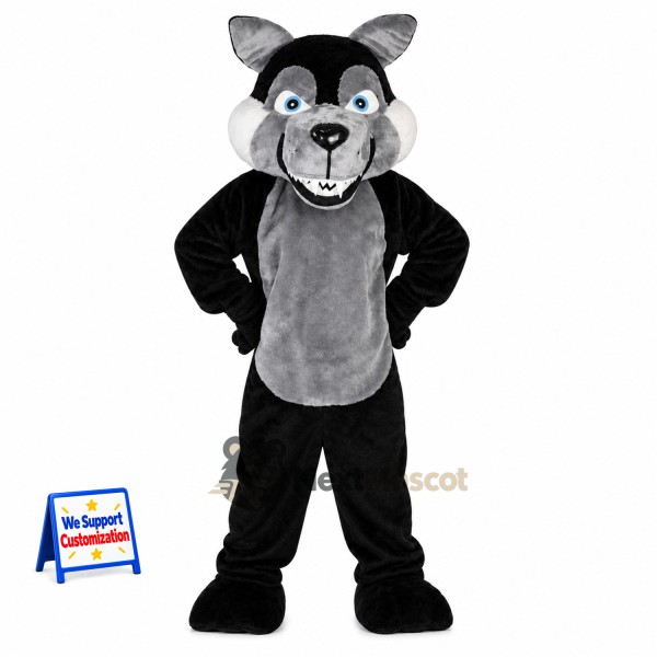Wolf Mascot Costume - Black