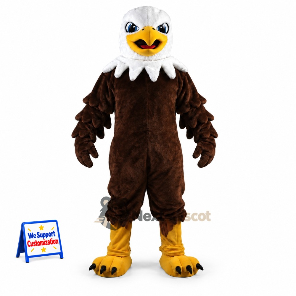 Bald Eagle Mascot Costume for Winter Festivals Bald Eagle Mascot Costume for Winter Festivals
