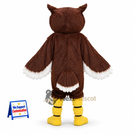 Owl Mascot Costume - Brown for Street Fairs Owl Mascot Costume - Brown for Street Fairs
