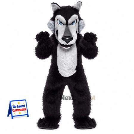 Wolf Mascot Costume - Black (NMB866)