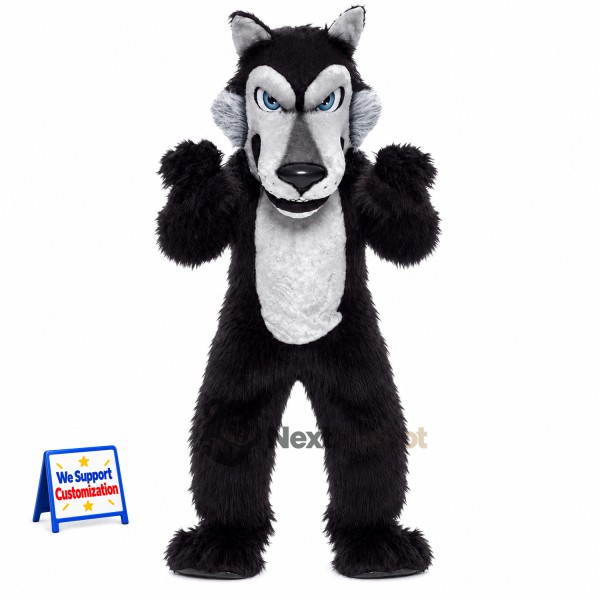 Wolf Mascot Costume - Black (NMB866)