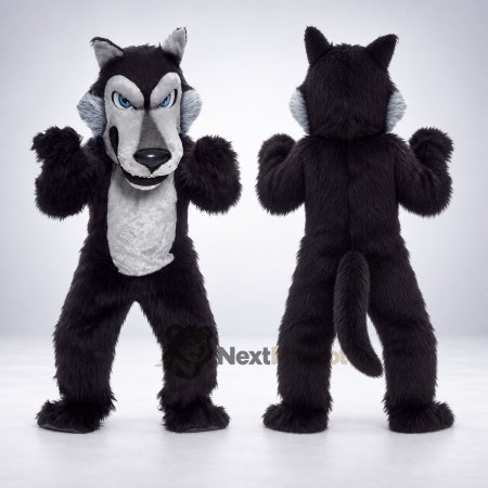 Wolf Mascot Costume - Black (NMB866)