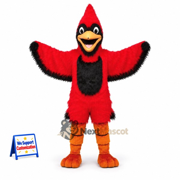 Cardinal Mascot Costume - Red for Photo Events