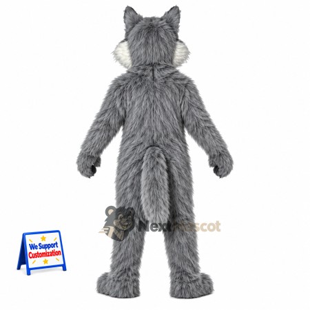 Wolf Mascot Costume - Gray for School Parades Wolf Mascot Costume - Gray for School Parades