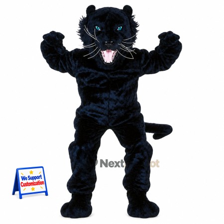 Panther Mascot Costume - Black for Carnivals Panther Mascot Costume - Black for Carnivals