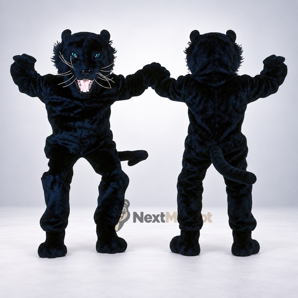 Panther Mascot Costume - Black for Carnivals Panther Mascot Costume - Black for Carnivals