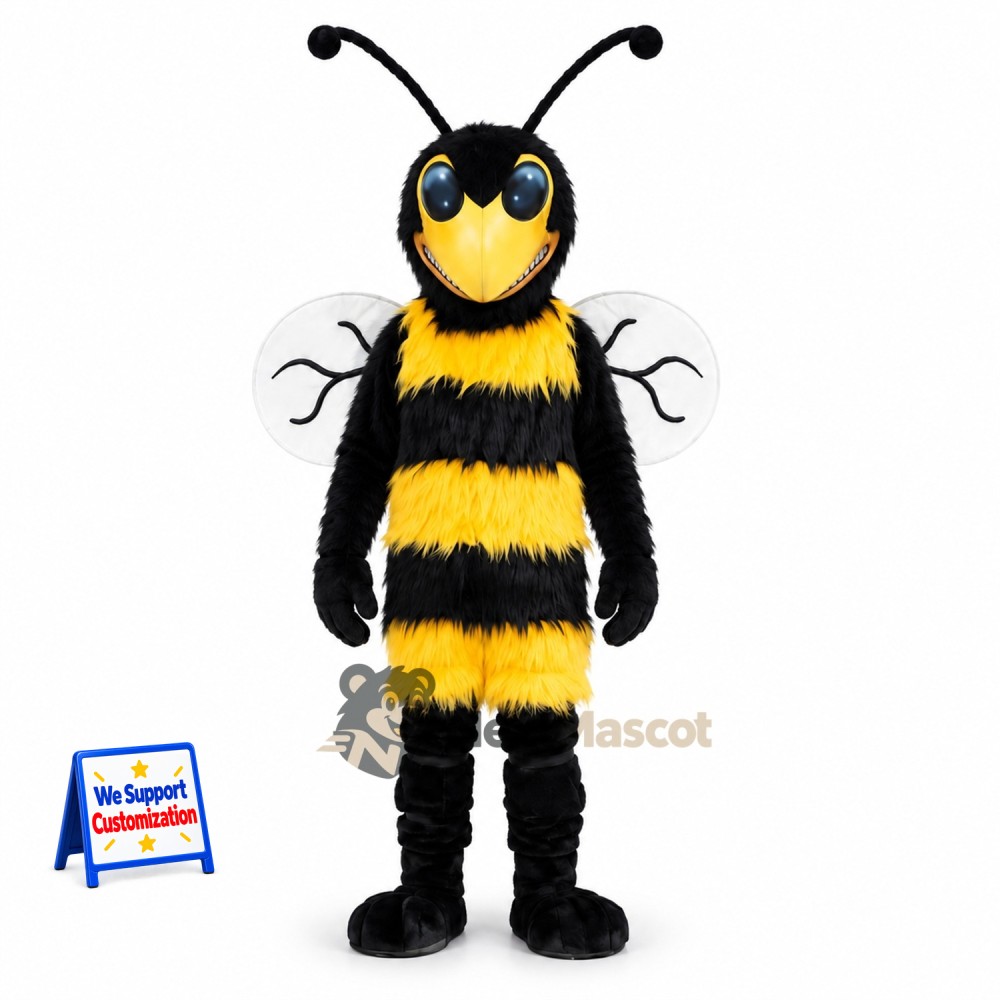 Wasp Mascot Costume - Yellow for Festivals