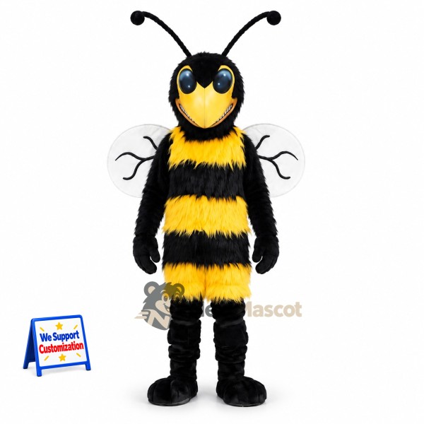Wasp Mascot Costume - Yellow for Festivals