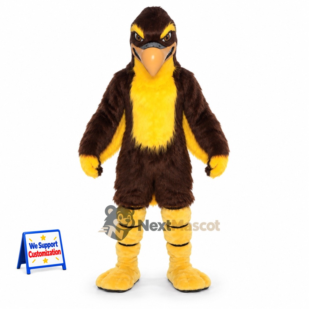 Eagle Mascot Costume - Brown for Fairs Eagle Mascot Costume - Brown for Fairs