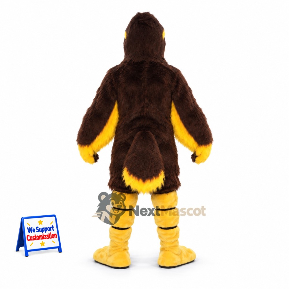 Eagle Mascot Costume - Brown for Fairs Eagle Mascot Costume - Brown for Fairs