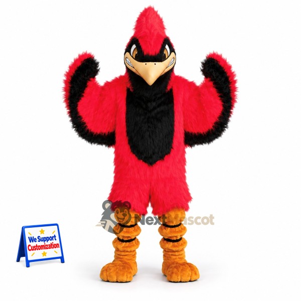 Cardinal Mascot Costume - Red for Stage Shows
