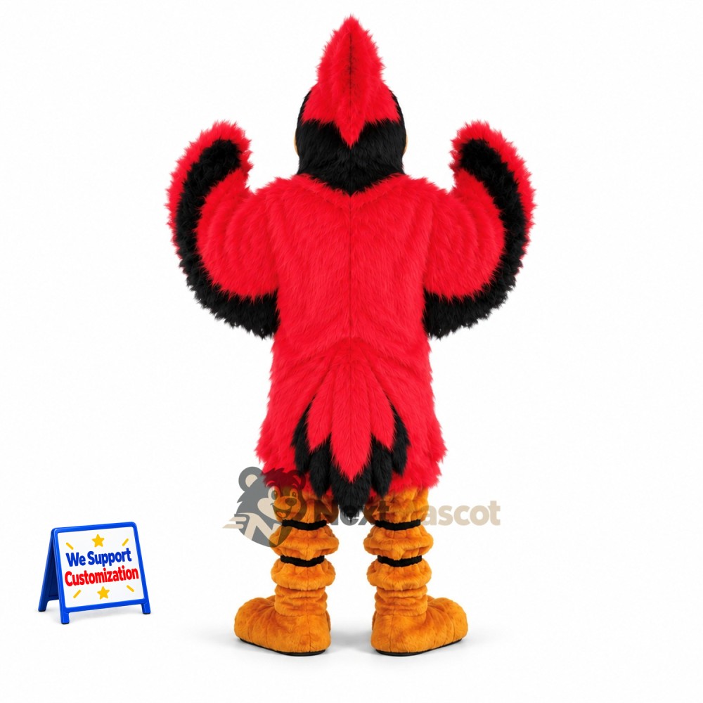 Cardinal Mascot Costume - Red for Stage Shows