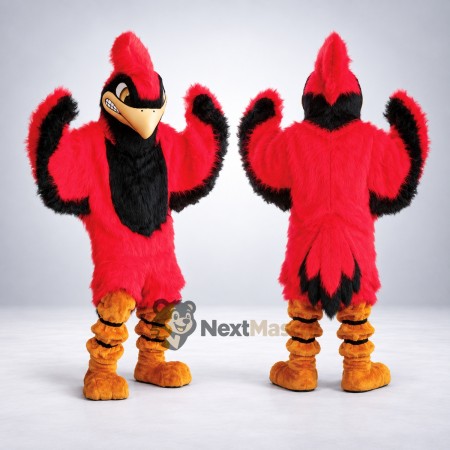 Cardinal Mascot Costume - Red for Stage Shows