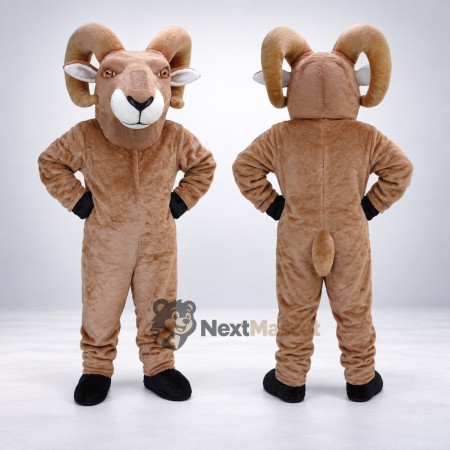 Ram Mascot Costume - Brown for Festivals
