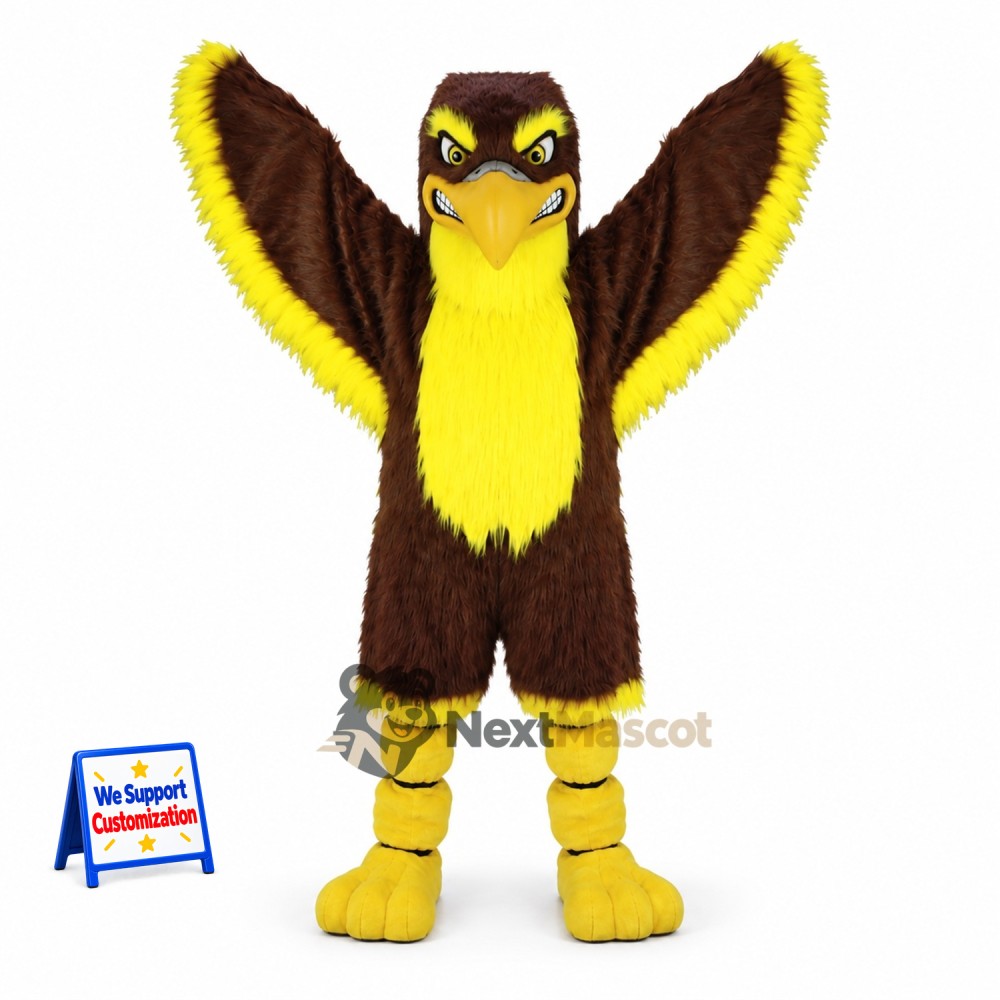 Eagle Mascot Costume - Brown for Celebrations Eagle Mascot Costume - Brown for Celebrations